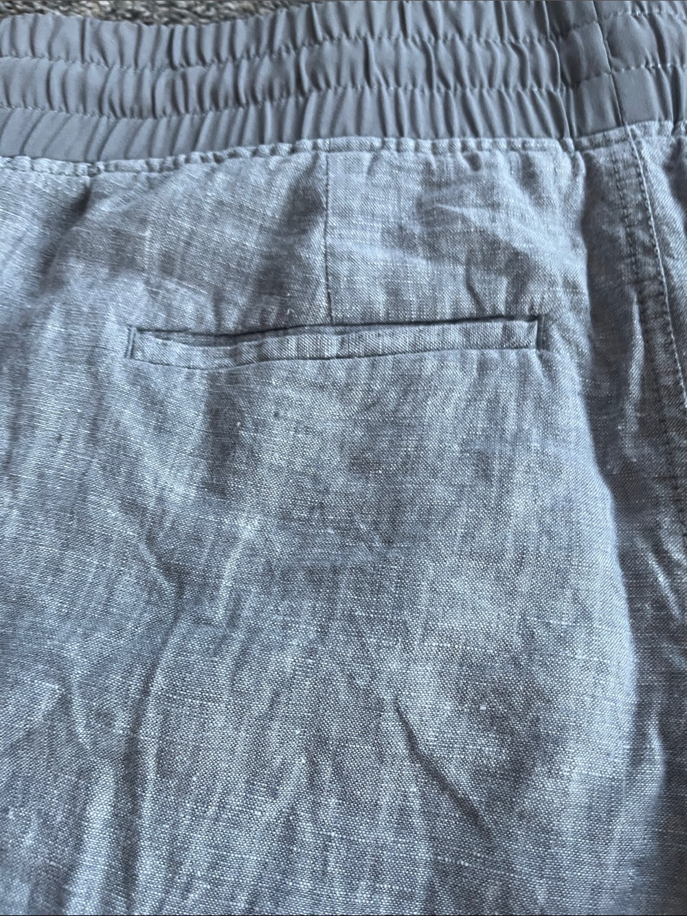 ATHLETA Cabo Linen Shorts Gray size 8 - Picture 7 of 10